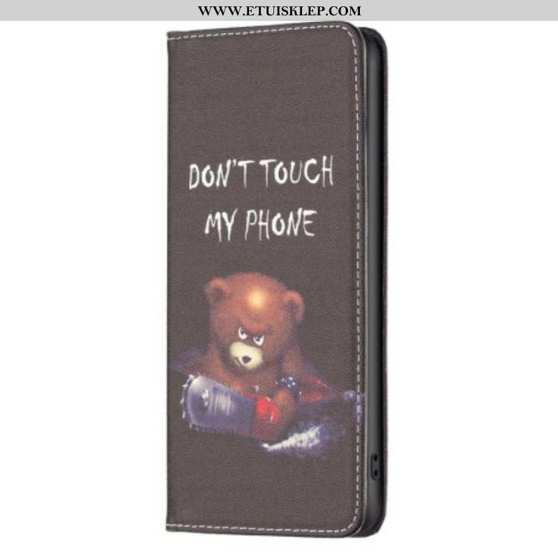 Etui Na Telefon do iPhone 14 Pro Max Etui Folio Niebezpieczny Niedźwiedź